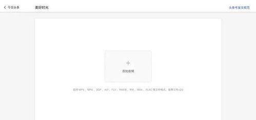 今日头条音频用法,轻松打造个性化声音盛宴